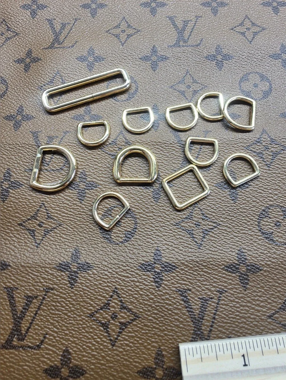 Louis Viutton Gold Metal D-Rings and Hardware Set - Women's Accessories